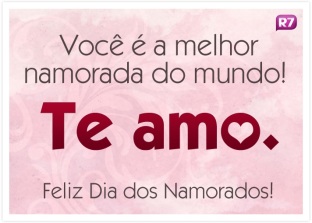 Você é a melhor namorada do mundo!